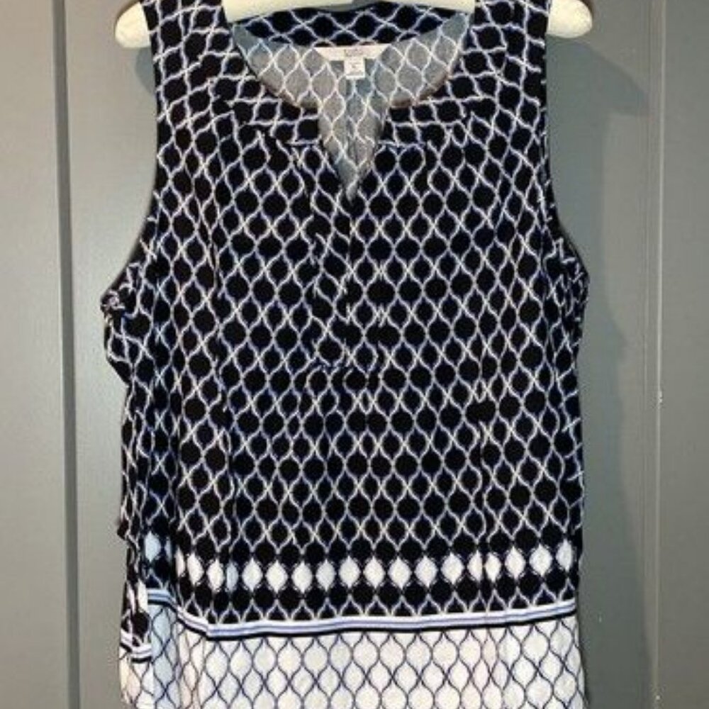 croft and barrow womens Petite Large  Top Sleeveless